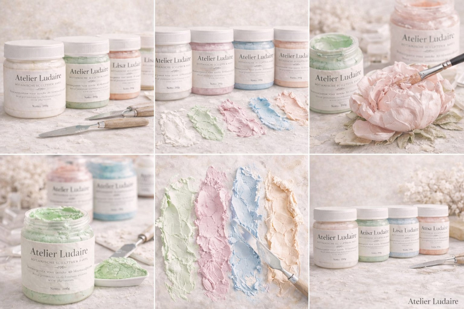 Botanische sculptuur pasta's